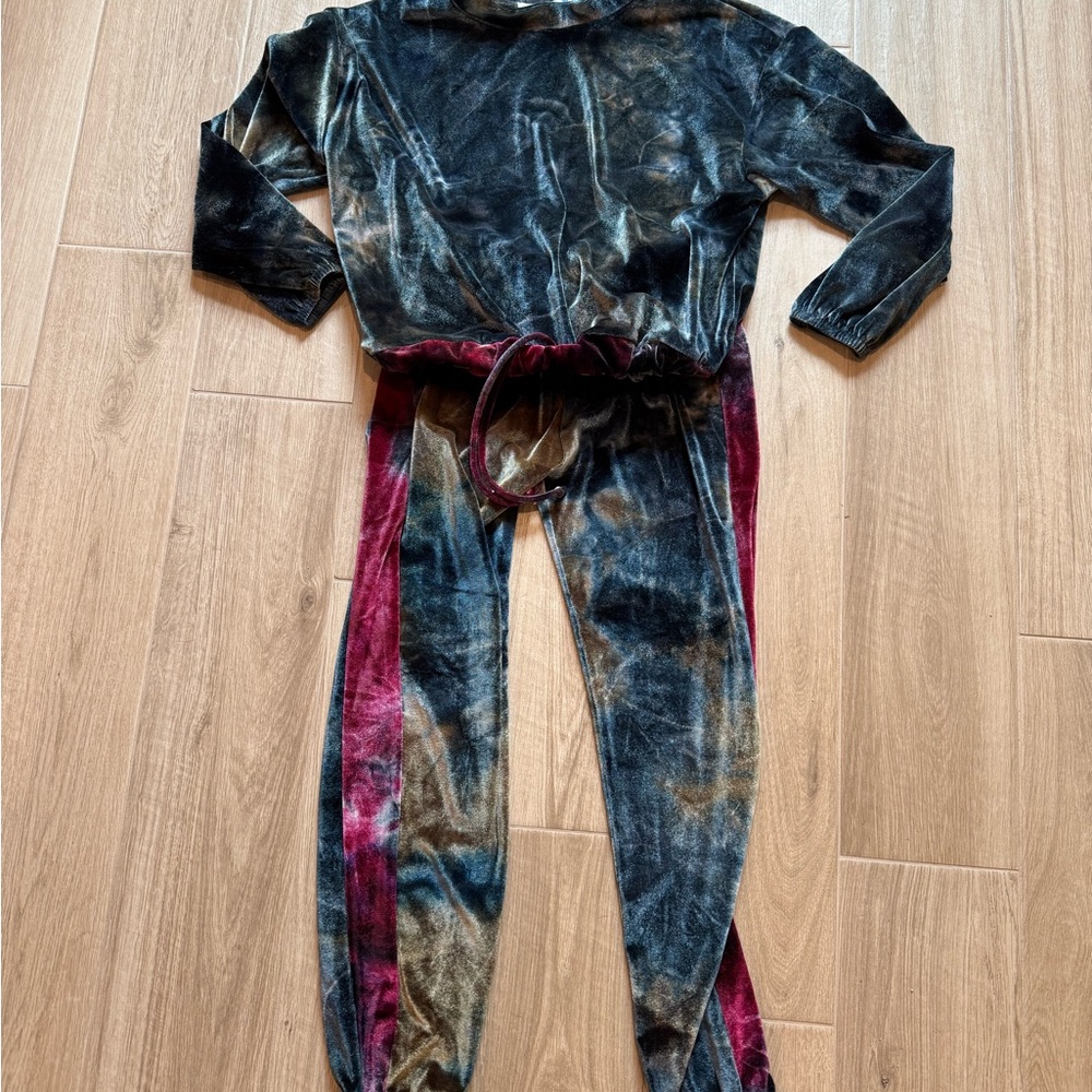Medium Vintage Havana Velvet Jumpsuit